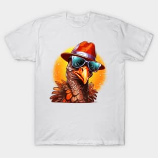 Cartoon Thanksgiving Turkey #16 T-Shirt